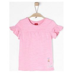 S.Oliver T-Shirt Dziewczęcy 104 - 110 Jasnoróżowy. Szare koszulki i t-shirty dziewczęce S.Oliver, z bawełny, z klasycznym kołnierzykiem. W wyprzedaży za 39.00 zł.