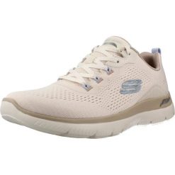 Buty SKECHERS 150754S ARCH FIT SUMMITS DAILY FLOW Beżowy. Brązowe obuwie trekkingowe damskie Skechers, z tkaniny, bez zapięcia. Za 302.99 zł.