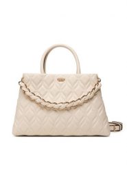 Guess Torebka Maxine HWQG97 33060 Kremowy. Białe torebki klasyczne damskie Guess, ze skóry, bez dodatków. Za 674.99 zł.