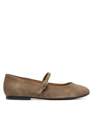 Geox Baleriny D New Palmaria D664JA 21 C6029 Brązowy. Brązowe balerinki damskie Geox, bez wzorów, ze skóry. Za 449.99 zł.