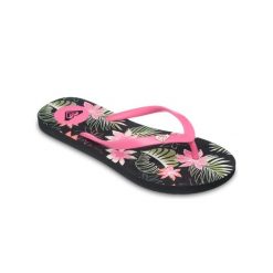 Sandały dla Kobiety BY THE SEA Czarny. Czarne sandały damskie Roxy, bez wzorów, z gumy, bez obcasa, bez zapięcia. Za 74.99 zł.