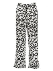 ONLY Spodnie w kolorze kremowo-czarnym rozmiar: 38. Czarne spodnie materiałowe damskie Only, bez wzorów, z materiału. Za 61.60 zł.