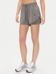 Adidas by Stella McCartney Szorty sportowe TruePurpose 2-in-1 JI5220 Szary Regular Fit. Szare spodenki sportowe damskie adidas by Stella McCartney, xs, bez wzorów, z syntetyku, na fitness i siłownię. Za 309.99 zł.