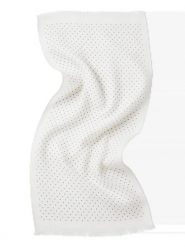Chusta damska WINGS 180x90 cm czarno białe groszki. Białe chusty damskie Wings, bez wzorów, z bawełny. Za 59.90 zł.