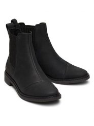 TOMS Skórzane sztyblety w kolorze czarnym rozmiar: 38. Czarne botki damskie TOMS. Za 311.85 zł.