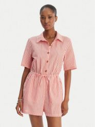 Roxy Kombinezon Real Tomorrow ERJWO03025 Różowy Regular Fit. Czerwone sukienki damskie Roxy, bez wzorów, z bawełny, bez ramiączek. Za 279.99 zł.