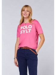 Polo Sylt Koszulka w kolorze różowym rozmiar: L. Różowe koszulki damskie Polo Sylt, l, bez wzorów, z bawełny, bez kołnierzyka, bez ramiączek. Za 52.79 zł.