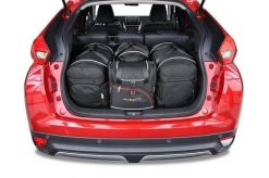 Torby Do Bagażnika Mitsubishi Eclipse Cross 2017-2021 4Szt Kjust. Czarne torby podróżne KJUST, bez wzorów, z kauczuku. Za 1,165.00 zł.