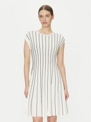 DKNY Sukienka codzienna DD4J8E21 Beżowy Regular Fit. Brązowe sukienki damskie DKNY, bez wzorów, z syntetyku, bez ramiączek. Za 409.99 zł.