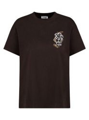 Sublevel Koszulka w kolorze brązowym rozmiar: XS. Brązowe bluzki damskie Sublevel, xs, bez wzorów, z bawełny, bez kołnierzyka, bez ramiączek. Za 48.05 zł.