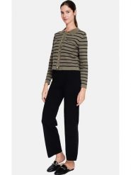 ASSUILI Spodnie materiałowe w kolorze czarnym rozmiar: 36. Czarne spodnie materiałowe damskie Assuili, bez wzorów, z materiału. Za 121.95 zł.