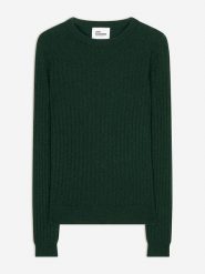 Just Cashmere Kaszmirowy sweter w kolorze ciemnozielonym rozmiar: S. Zielone swetry klasyczne damskie Just Cashmere, s, z kaszmiru, bez kołnierzyka. Za 369.99 zł.