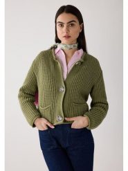 More & More Kardigan w kolorze oliwkowym rozmiar: 42. Brązowe kardigany damskie More & More, bez wzorów, ze splotem. Za 193.24 zł.