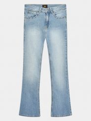 Lee Jeansy Breese Flare LEG5006 Niebieski Regular Fit. Niebieskie jeansy dziewczęce Lee, bez wzorów, z bawełny. Za 139.99 zł.
