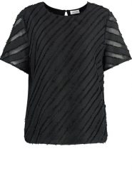Gerry Weber Koszulka w kolorze czarnym rozmiar: 40. Czarne bluzki damskie Gerry Weber, bez wzorów, bez kołnierzyka, bez ramiączek. Za 136.13 zł.