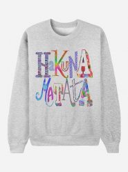 WOOOP Bluza "Hakuna Matata" w kolorze szarym rozmiar: XL. Szare bluzy damskie Wooop, xl, bez wzorów, z bawełny, bez kaptura. Za 100.99 zł.
