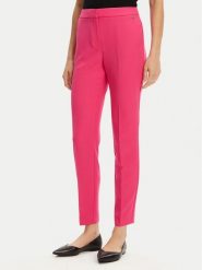 HUGO Spodnie materiałowe Hagonia-1 50539991 Różowy Slim Fit. Czerwone spodnie materiałowe damskie Hugo, bez wzorów, z materiału. Za 299.99 zł.