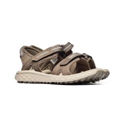 Damskie sandały turystyczne Columbia KONOS HIKER 2-STRAP 2121311252. Brązowe sandały damskie Columbia, bez wzorów, z gumy, z okrągłym noskiem, bez obcasa, bez zapięcia. Za 239.00 zł.