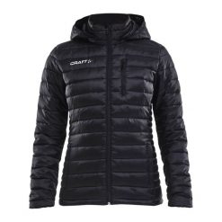 Kurtka damska Craft isolate. Czarne kurtki damskie Craft, bez wzorów, bez kaptura. W wyprzedaży za 284.50 zł.