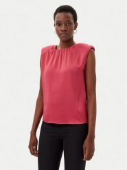 Marciano Guess Bluzka 5GGH39 7079A Różowy Regular Fit. Czerwone bluzki damskie Marciano Guess, z aplikacjami, z syntetyku, bez kołnierzyka, bez ramiączek. Za 429.99 zł.