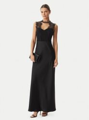 Rinascimento Sukienka wieczorowa CFC0127526003 Czarny Slim Fit. Czarne sukienki damskie Rinascimento, bez wzorów, z syntetyku, wizytowe, bez ramiączek. Za 769.99 zł.