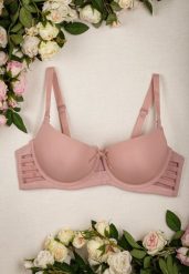 Różowy Biustonosz Push Up Ozdobiony Bocznymi Wycięciami Biathy. Czerwone biustonosze Renee, bez wzorów. Za 14.99 zł.