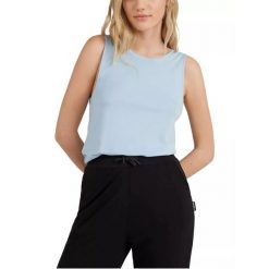 Damska koszulka sportowa O'Neill Yoga Flow Singlet. Niebieskie koszulki sportowe damskie O'Neill, m, bez wzorów, z materiału, bez ramiączek, trekkingowe. Za 159.00 zł.