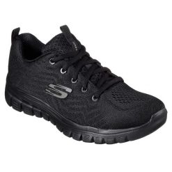 Buty sportowe Sneakersy damskie, Skechers Graceful-Get Connected. Czarne obuwie sportowe damskie Skechers, trekkingowe. Za 199.99 zł.
