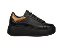 Sneakersy Bayla-159 4673 126-P Czarny Lico 159159, Skóra naturalna - 37. Czarne obuwie sportowe damskie Bayla, ze skóry, przed kostkę, bez zapięcia. W wyprzedaży za 269.10 zł.