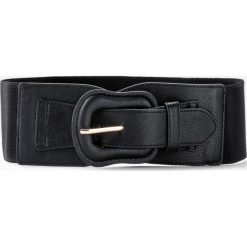 Pasek ze stretchem. Czarne paski damskie bonprix, bez wzorów, z materiału. Za 67.99 zł.