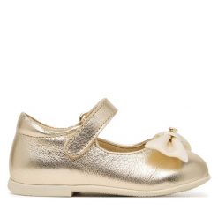 Baleriny Naturino. Żółte baleriny dziewczęce Naturino, bez wzorów, bez obcasa, bez zapięcia. Za 379.99 zł.