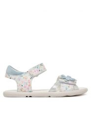 Primigi Sandały 1416833 S Biały. Białe sandały dziewczęce Primigi, ze skóry, bez obcasa, bez zapięcia. Za 279.99 zł.