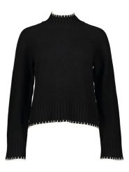 GAP Sweter w kolorze czarnym rozmiar: XL. Czarne swetry klasyczne damskie GAP, xl, bez kołnierzyka. Za 105.38 zł.
