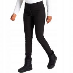 Spodnie narciarskie dla kobiet Dare2B DWL594. Czarne spodnie sportowe damskie Dare 2b, na zimę, bez wzorów, z tkaniny, narciarskie. Za 169.99 zł.