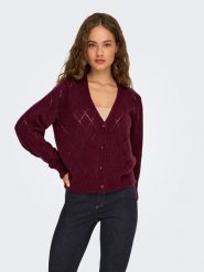 JDY Kardigan w kolorze czerwonym rozmiar: XL. Czerwone kardigany damskie JDY, xl, bez wzorów. Za 121.45 zł.