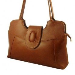 Torebka skórzana damska DAN-A T2 camel. Brązowe torebki klasyczne damskie DAN-A, ze skóry, bez dodatków. Za 299.99 zł.
