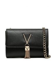 Valentino Torebka Divina VBS1R403G Czarny. Czarne torebki wieczorowe damskie Valentino, bez wzorów, ze skóry, bez dodatków. Za 229.99 zł.