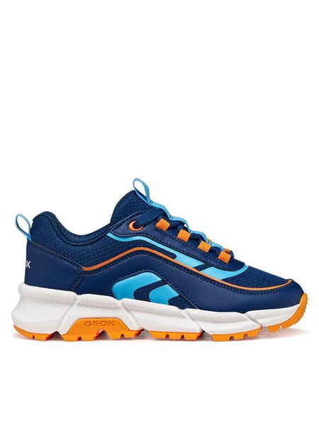 Geox Sneakersy J Flexyper Plus Boy J56MVB 01454 C0693 D Granatowy. Niebieskie buty sportowe chłopięce Geox, z materiału, bez zapięcia. Za 299.99 zł.