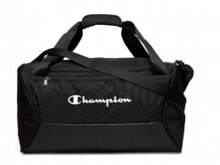 Torba Champion Medium Duffel czarna. Białe torby sportowe Champion, bez wzorów, z materiału. Za 121.99 zł.