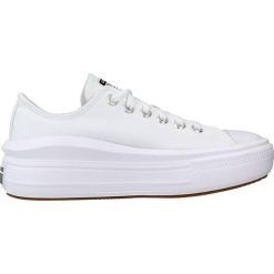 Trampki damskie Converse Chuck Taylor All Star Move OX. Białe trampki damskie Converse, bez wzorów, z materiału, bez zapięcia. Za 401.10 zł.