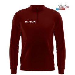 Bluza sportowa Givova Maglia Burgundy 4XL – kołnierz stojący, 1/2 zamek. Czerwone bluzy damskie Givova, xl, bez wzorów, z polaru, bez kaptura. Za 164.99 zł.
