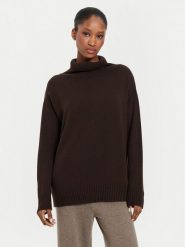 Max Mara Leisure Golf Superbo 2426366148 Brązowy Relaxed Fit. Brązowe golfy damskie Max Mara Leisure, xs, bez wzorów, z wełny, bez ramiączek. Za 839.99 zł.
