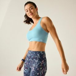 Damski Biustonosz Sportowy Dont Sweat It II. Niebieskie biustonosze sportowe damskie Dare 2b, bez wzorów. Za 94.99 zł.