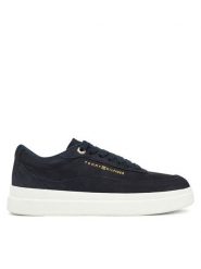 Tommy Hilfiger Sneakersy Modern Court Sneaker Nubuck FW0FW08462 Granatowy. Niebieskie obuwie sportowe damskie Tommy Hilfiger, z nubiku, bez zapięcia. Za 649.99 zł.