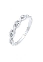 Elli DIAMONDS Pierścionek zaręczynowy Srebro 925 Sterling Damski dla kobiet z brylantem (0.009 ct) Pierścionki 1 ct. Białe pierścionki damskie Elli DIAMONDS, z brylantem, srebrne. Za 408.99 zł.