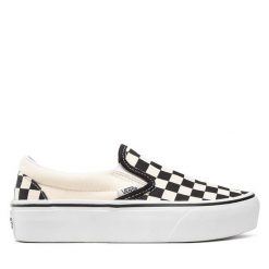 Tenisówki Vans. Białe trampki damskie Vans, bez wzorów, bez zapięcia. Za 239.99 zł.
