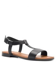Lasocki Sandały RST-ARENA-07 Czarny. Czarne sandały damskie Lasocki, bez wzorów, ze skóry, bez obcasa, na płaskiej podeszwie, bez zapięcia. Za 109.99 zł.