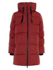 MOSS COPENHAGEN Płaszcz zimowy "Mola Pavinaria" w kolorze czerwonym rozmiar: L/XL. Czerwone płaszcze damskie Moss Copenhagen, na zimę, l, bez wzorów, z puchu, bez kaptura. Za 520.90 zł.