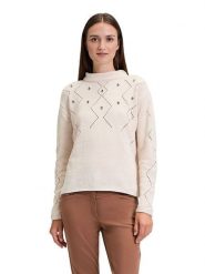 Betty Barclay Sweter w kolorze kremowym rozmiar: 38. Brązowe swetry klasyczne damskie Betty Barclay, bez kołnierzyka. Za 145.95 zł.