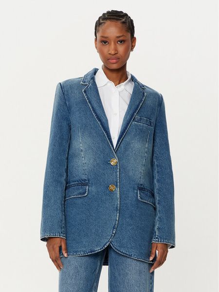 MICHAEL Michael Kors Marynarka MR510A7FAU Niebieski Relaxed Fit. Niebieskie marynarki i żakiety damskie MICHAEL Michael Kors, bez wzorów, z bawełny. Za 679.00 zł.